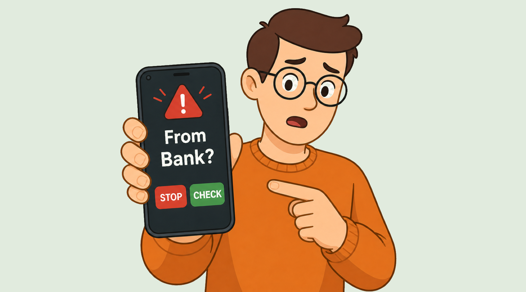 Tech Made Simple blog cover for spotting a possible bank scam