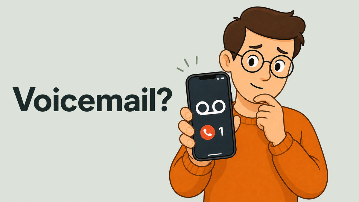 Tech Made Simple illustrated cover for calls going straight to voicemail