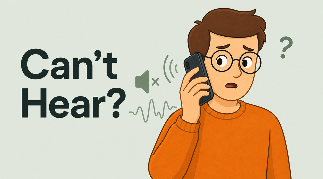 Tech Made Simple illustrated cover for trouble hearing people properly on phone calls