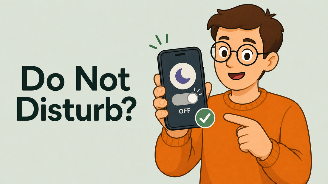 Tech Made Simple illustrated cover for turning off Do Not Disturb mode