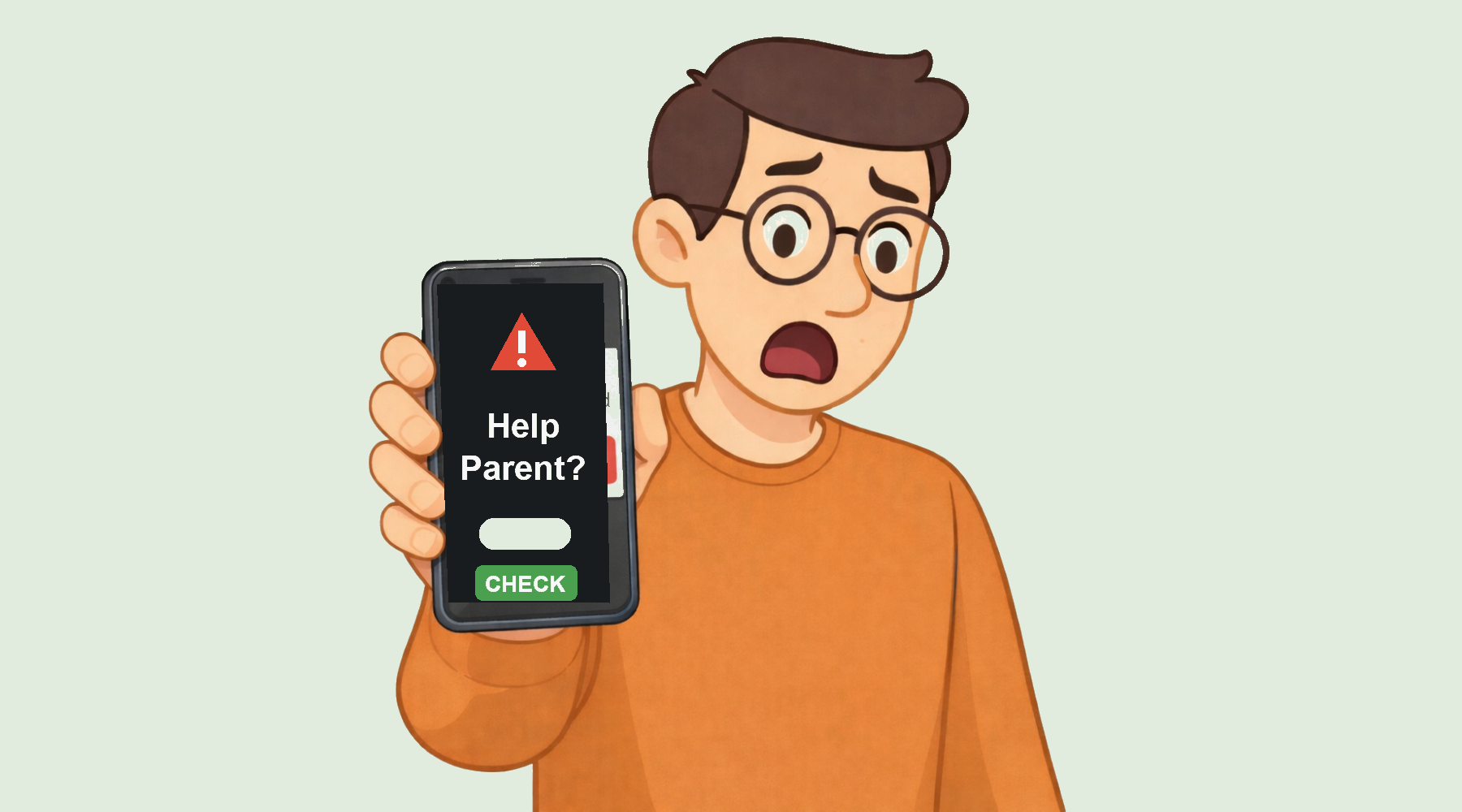 Tech Made Simple blog cover for helping an older parent with their phone