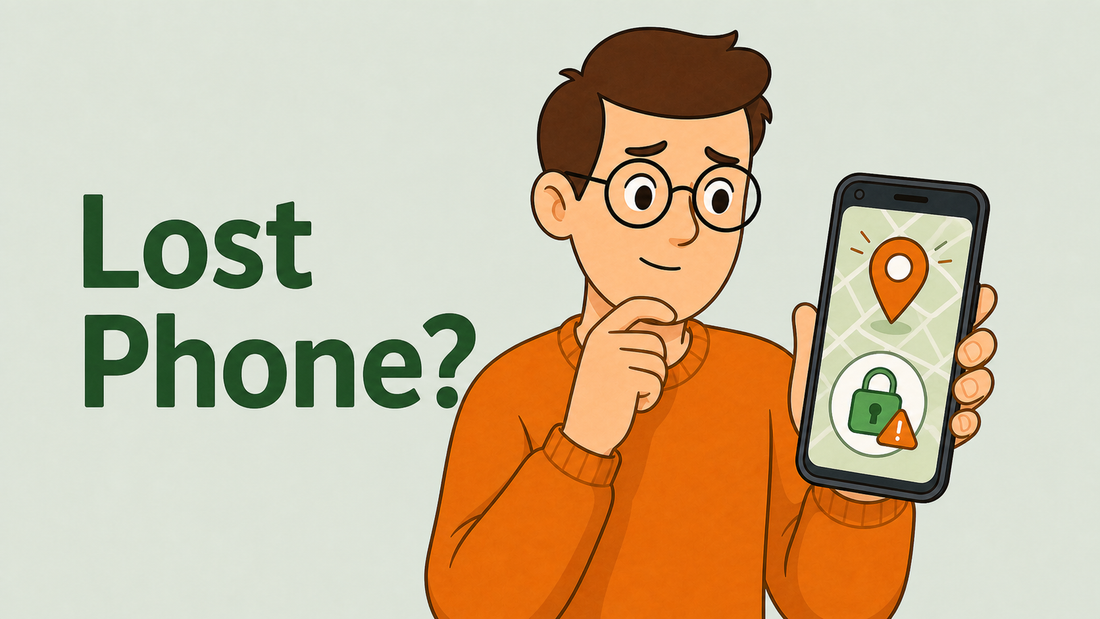 Tech Made Simple illustrated cover for what to do if your phone is lost or stolen
