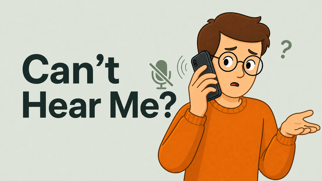 Tech Made Simple illustrated cover for people not hearing you on phone calls