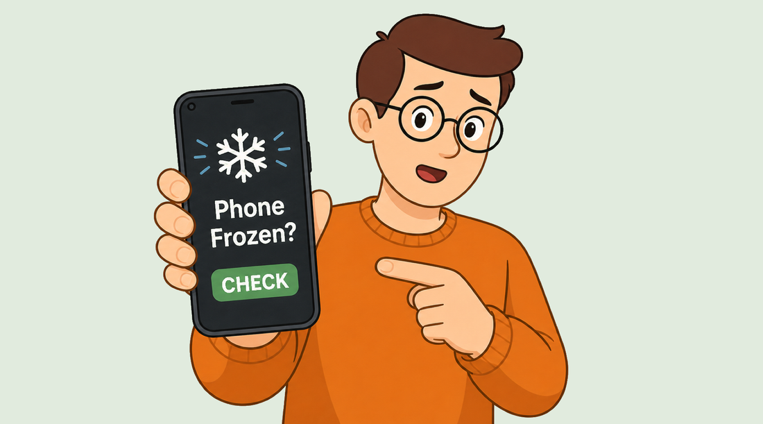 Tech Made Simple blog cover for a phone that keeps freezing