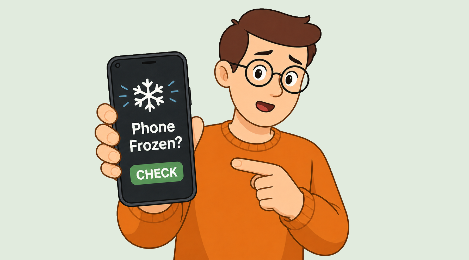 Tech Made Simple blog cover for a phone that keeps freezing