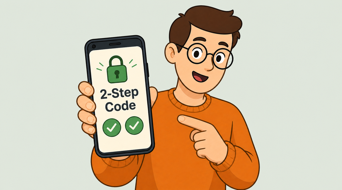 Tech Made Simple illustrated cover for two-step verification